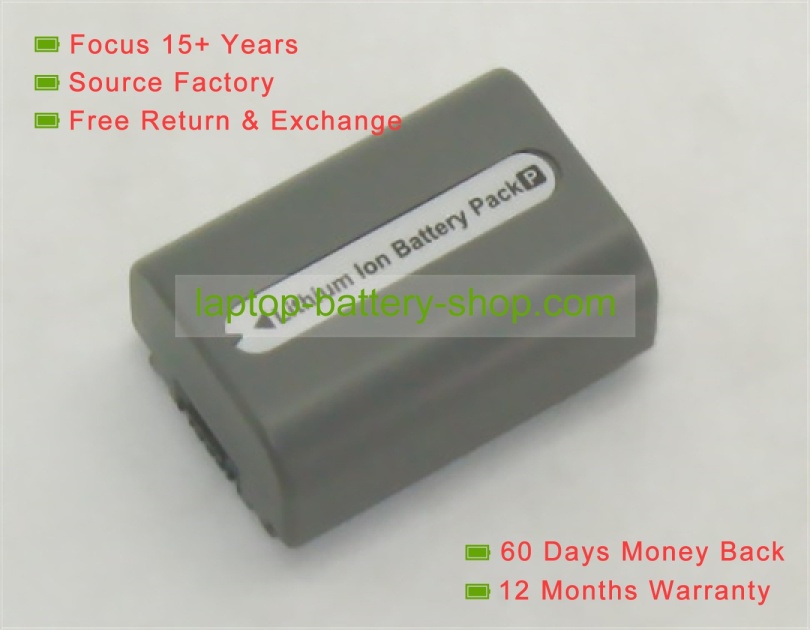 Sony NP-FP50 7.2V 650mAh replacement batteries - Click Image to Close