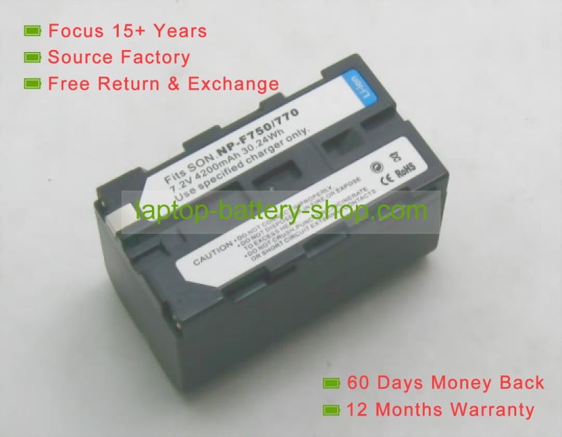 Sony NP-F730 7.2V 4200mAh replacement batteries - Click Image to Close