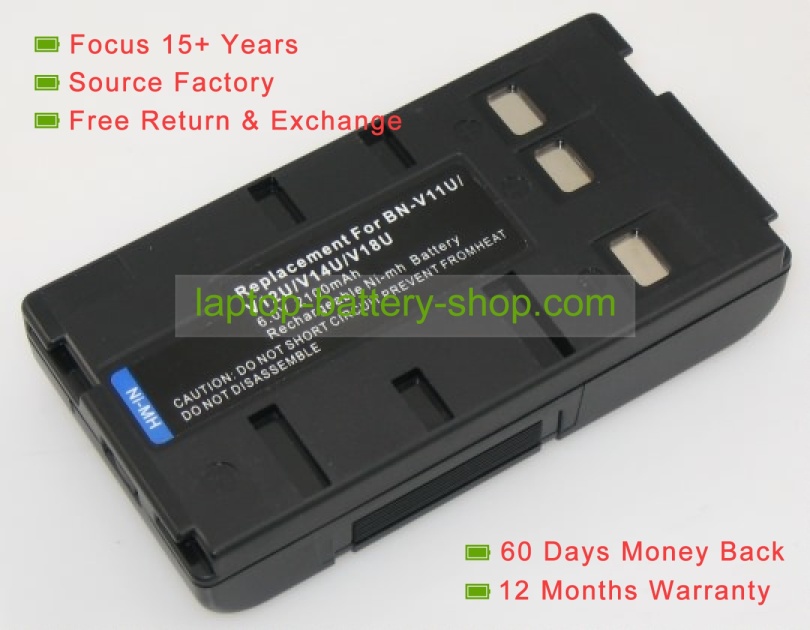 Jvc BN-V11U, BN-V22U 6V 2100mAh replacement batteries - Click Image to Close