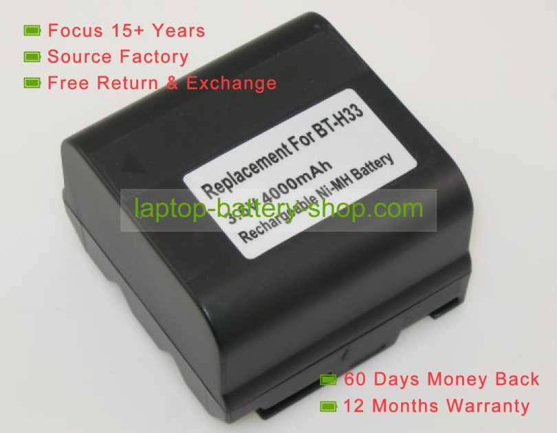 Sharp VR-151, BT-H11 3.6V 5400mAh replacement batteries - Click Image to Close