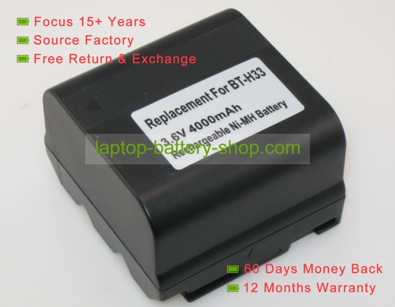 Sharp BT-H22U, BT-H32 3.6V 2200mAh replacement batteries - Click Image to Close