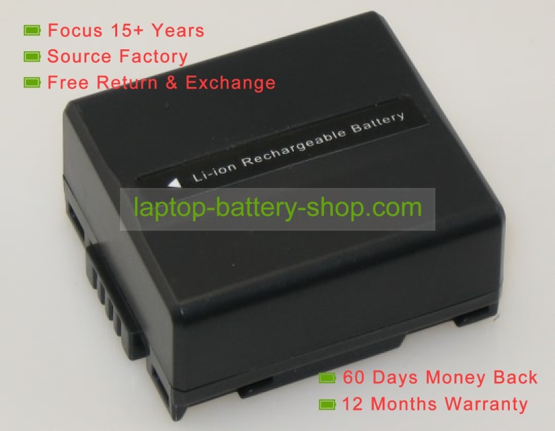 Panasonic CGR-DU06, CGA-DU07E/1B 7.2V 680mAh replacement batteries - Click Image to Close