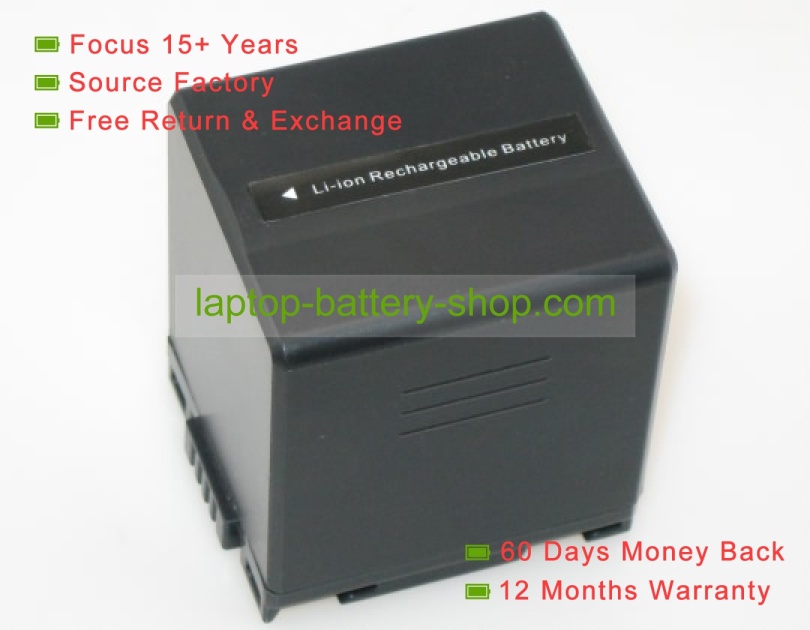 Panasonic CGA-DU06A/1B, CGA-DU21A/1B 7.2V 1400mAh replacement batteries - Click Image to Close