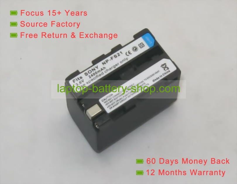 Sony NP-FS30, NP-FS33 3.6V 2400mAh replacement batteries - Click Image to Close