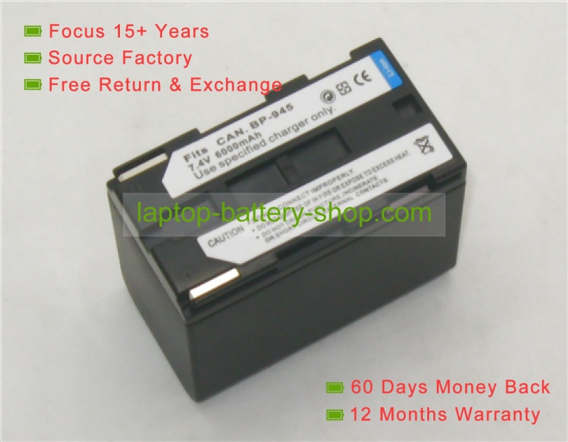 Canon BP-970, BP-970G 7.2V 6000mAh replacement batteries - Click Image to Close