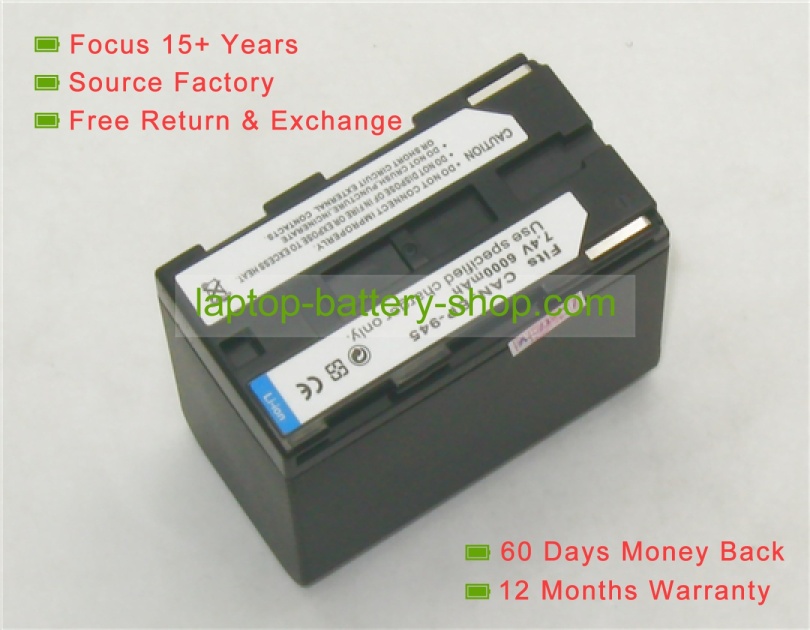 Canon BP-970, BP-970G 7.2V 6000mAh replacement batteries - Click Image to Close