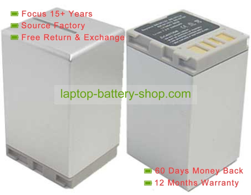 Jvc BN-VF733US, BN-VF714UE 7.2V 3300mAh replacement batteries - Click Image to Close