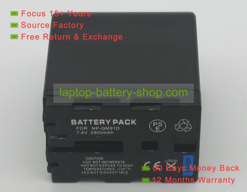 Sony NP-FM71, NP-FM30 7.4V 3900mAh replacement batteries - Click Image to Close