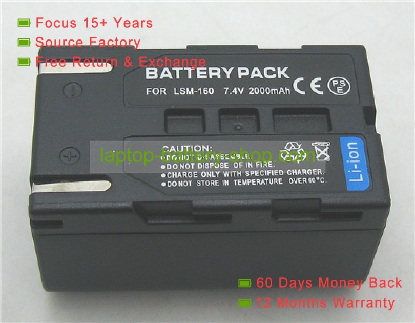 Samsung SB-LSM160 7.4V 1600mAh replacement batteries - Click Image to Close