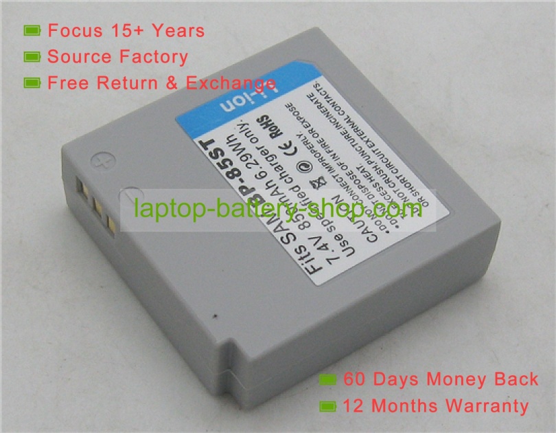 Samsung IA-BP85ST 7.4V 850mAh replacement batteries - Click Image to Close