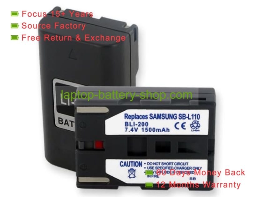 Sony NP-FH70, NP-FH100 6.8V 1800mAh replacement batteries - Click Image to Close
