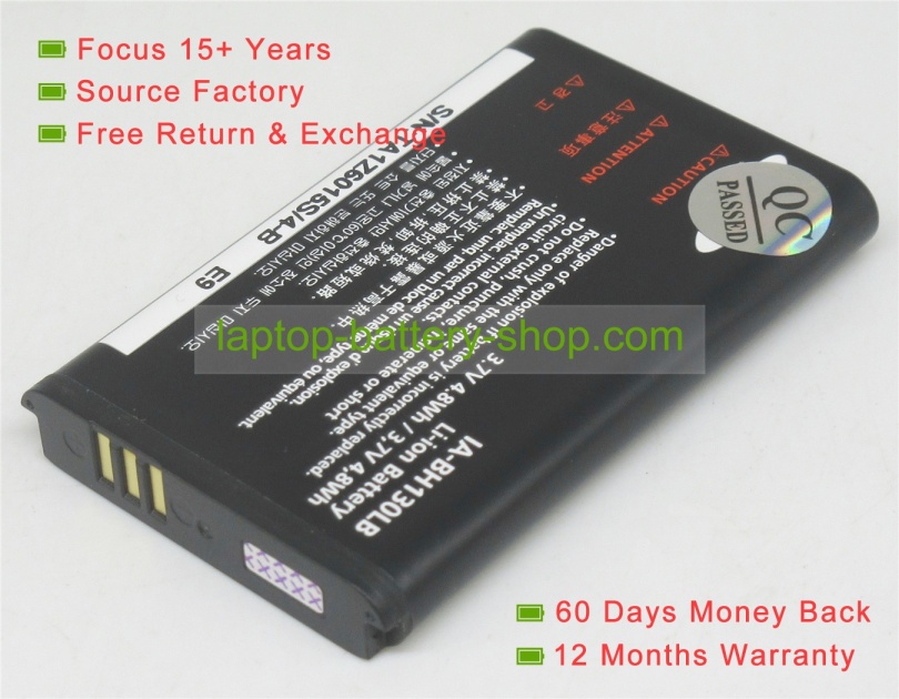 Samsung IA-BH130LB 3.7V 1300mAh replacement batteries - Click Image to Close