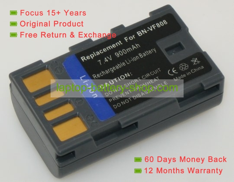 Jvc BN-VF823, BN-VF808 7.2V 730mAh original batteries - Click Image to Close