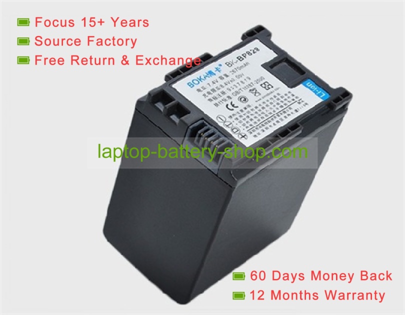 Canon BP-828, BP-820 7.4V 2920mAh replacement batteries - Click Image to Close