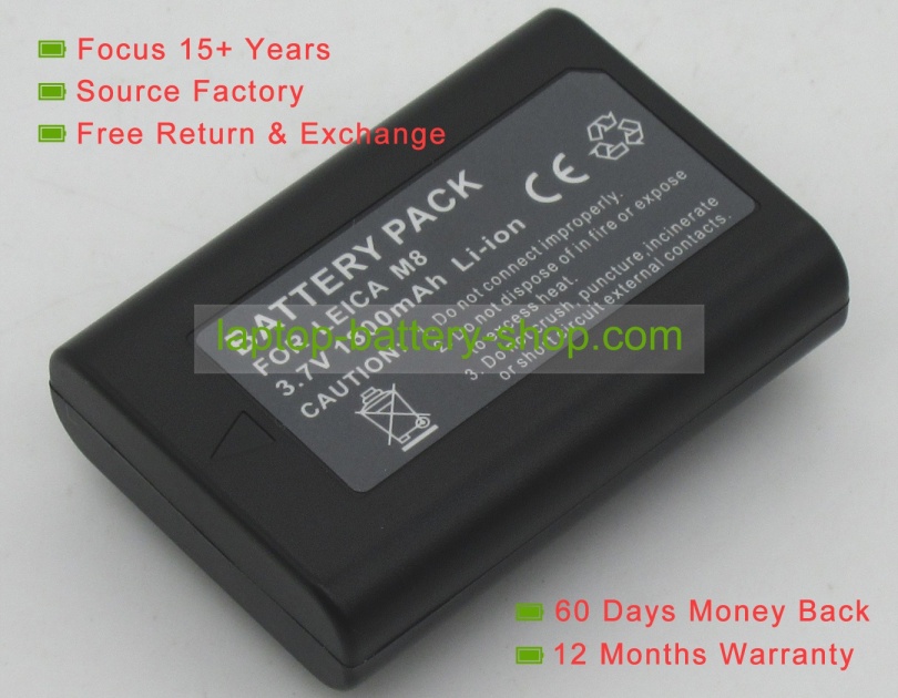 Leica BLI-312, 14464 3.7V 1700mAh replacement batteries - Click Image to Close