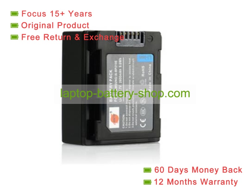 Samsung IA-BP210E, IA-BE210TB 3.7V 2100mAh original batteries - Click Image to Close