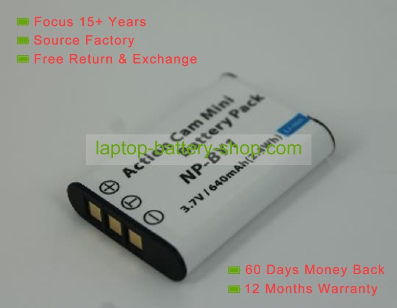 Sony NP-BY1 3.7V 640mAh replacement batteries - Click Image to Close