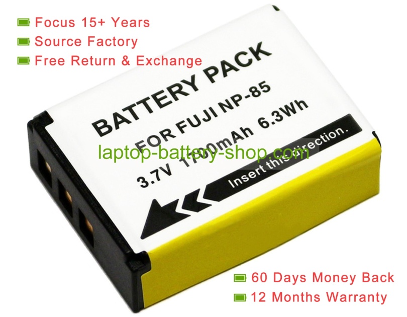 Toshiba PA3985, NP-85 7.2V 1700mAh replacement batteries - Click Image to Close
