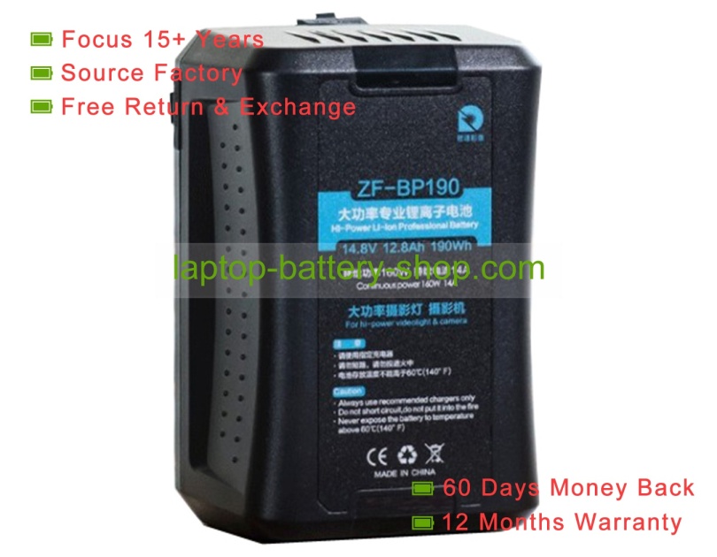 Other BP-190, ZF-BP190WH 14.8V 12860mAh replacement batteries - Click Image to Close