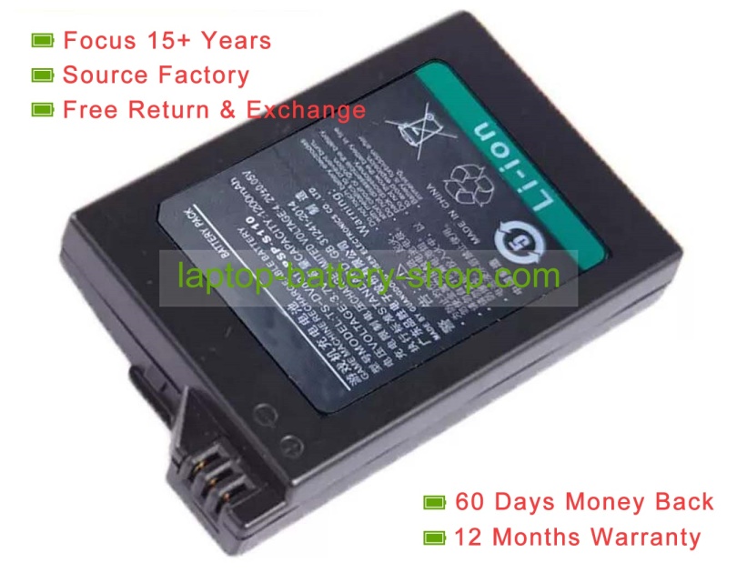Sony TS-DV001-PSP-S110 3.7V 1200mAh replacement batteries - Click Image to Close