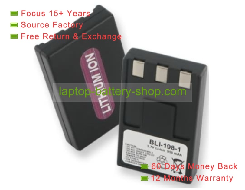 Canon NB-1L, NB-1LH 3.7V 1500mAh replacement batteries - Click Image to Close