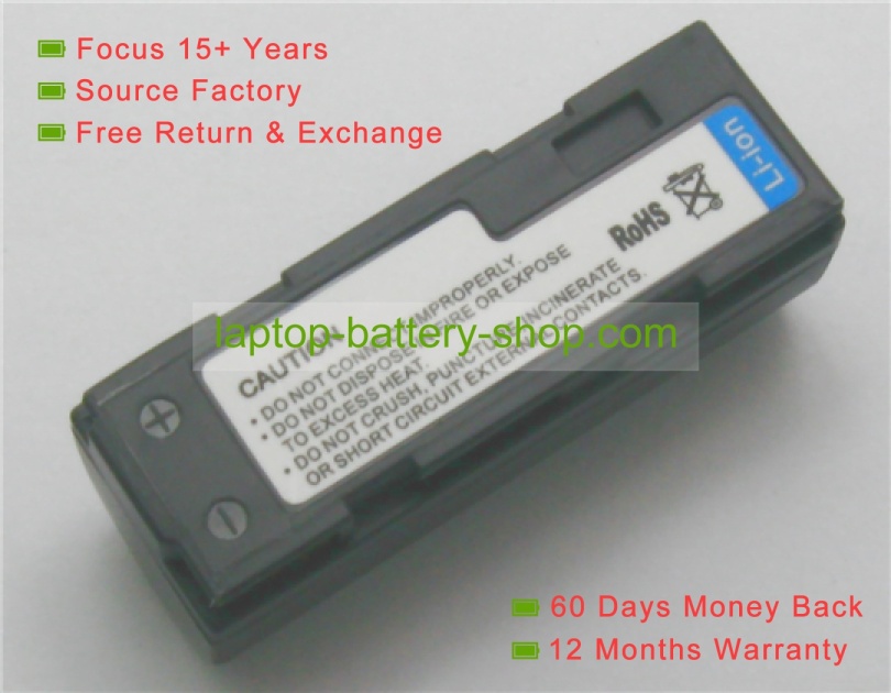 Fujifilm NP-80, DB-20 3.7V 1400mAh replacement batteries - Click Image to Close