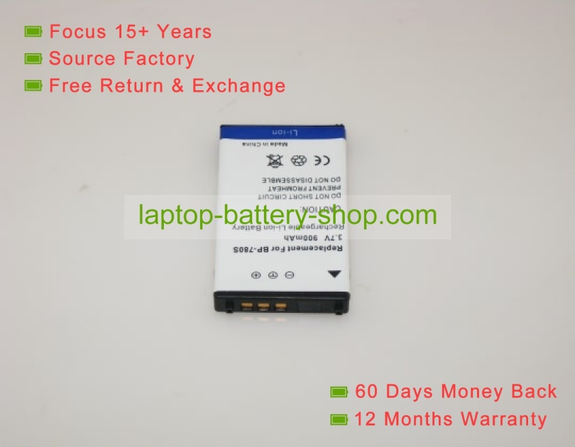 Kyocera BP-780S 3.7V 700mAh replacement batteries - Click Image to Close