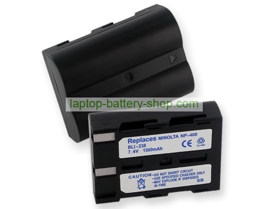 Konica minolta NP-400, D-LI50 7.2V 1500mAh replacement batteries - Click Image to Close