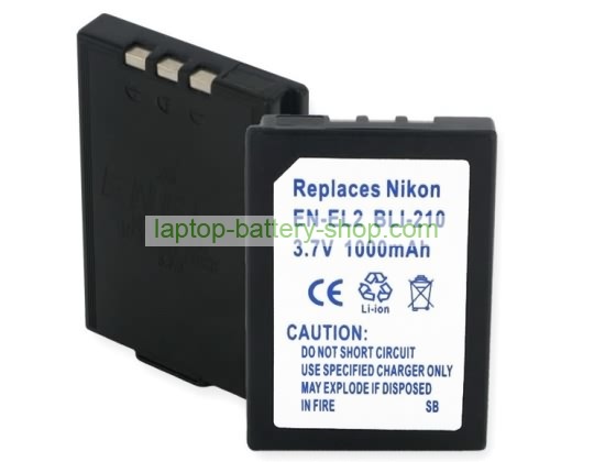 Nikon BP-NKL2, DDEN-EL2 3.7V 900mAh batteries - Click Image to Close