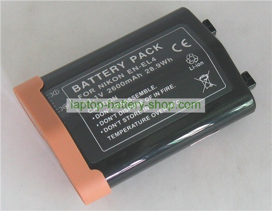 Nikon EN-EL4a, EN-EL4 11.1V 2200mAh replacement batteries - Click Image to Close