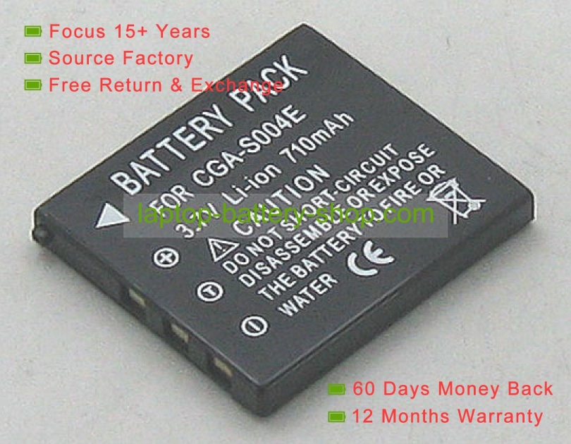 Panasonic CGA-S004, DMW-BCB7 3.7V 710mAh replacement batteries - Click Image to Close