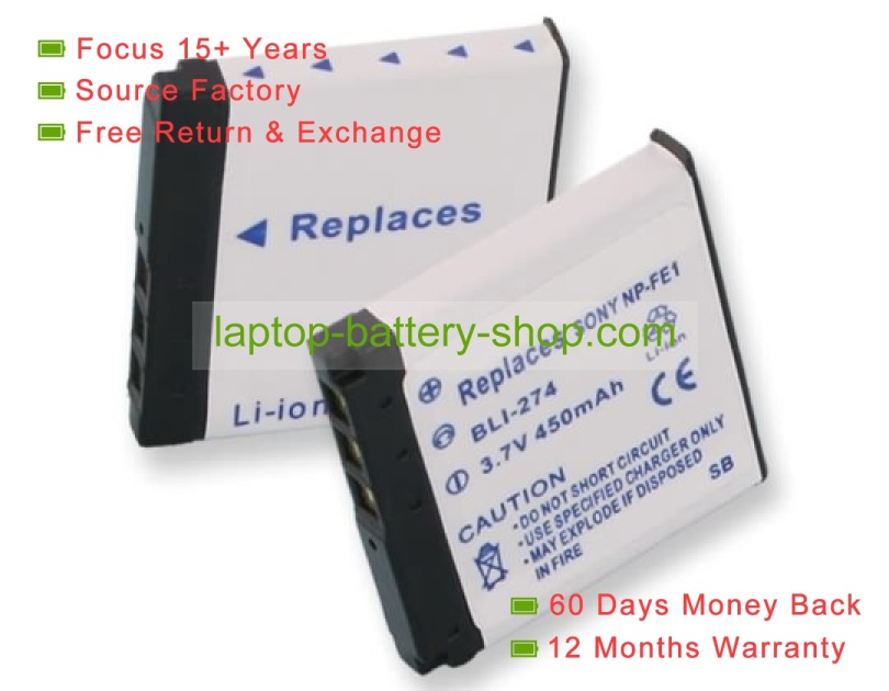 Sony NP-FE1 3.6V 500mAh replacement batteries - Click Image to Close