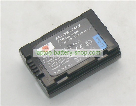 Panasonic DMW-BL14, CGR-S602A 7.2V 1400mAh batteries - Click Image to Close