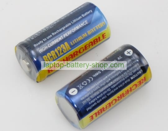 Kodak CR123, CR-123 3V 500mAh replacement batteries - Click Image to Close