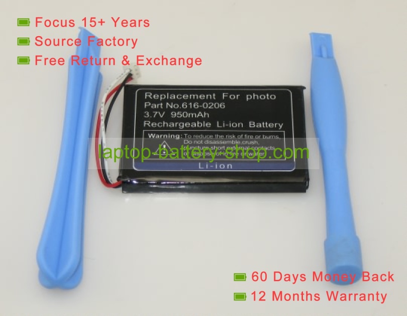 Apple 616-0206 3.7V 1000mAh replacement batteries - Click Image to Close