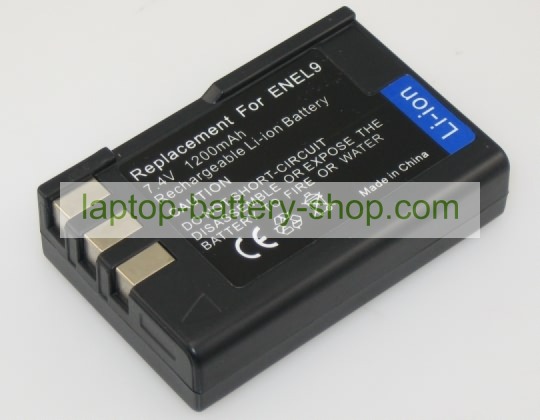 Nikon EN-EL9E, EN-EL9A 7.4V 1200mAh replacement batteries - Click Image to Close