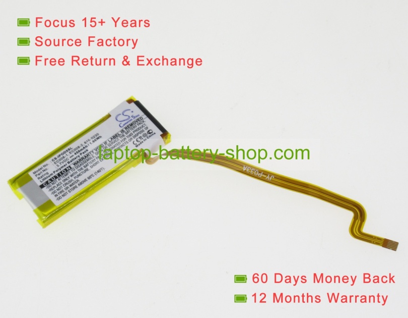 Apple EC008, EC008-2 3.7V 420mAh replacement batteries - Click Image to Close