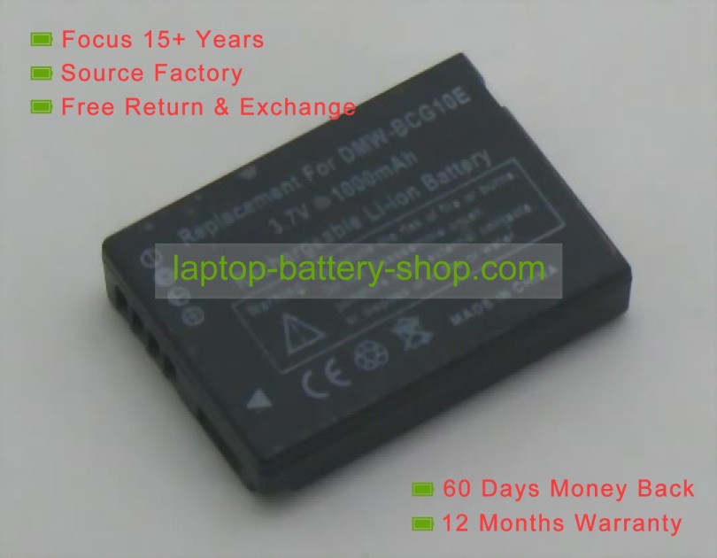 Panasonic DMW-BCG10, DMW-BCG10E 3.6V 895mAh replacement batteries - Click Image to Close