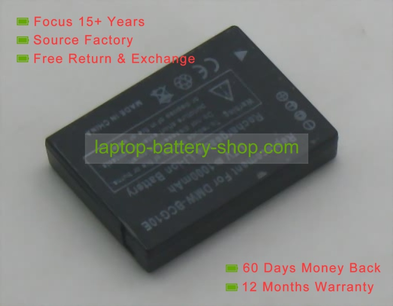 Panasonic DMW-BCG10, DMW-BCG10E 3.6V 895mAh replacement batteries - Click Image to Close
