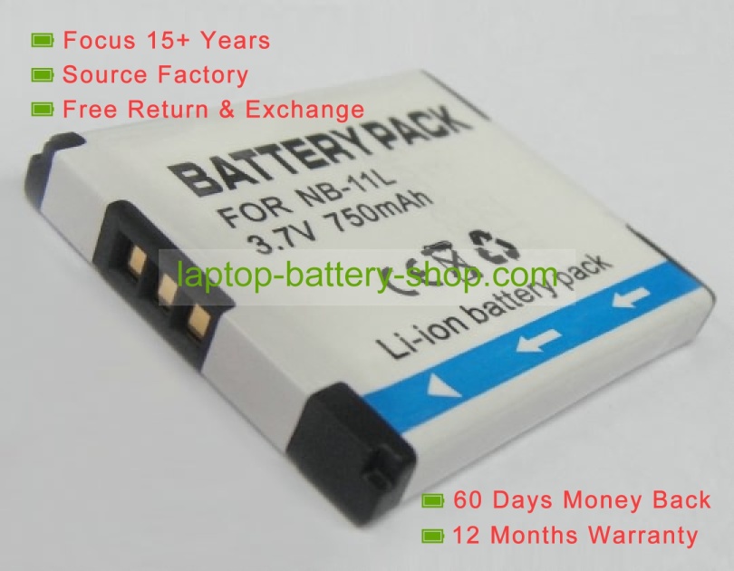 Canon NB11L, NB-11L 3.6V 680mAh replacement batteries - Click Image to Close