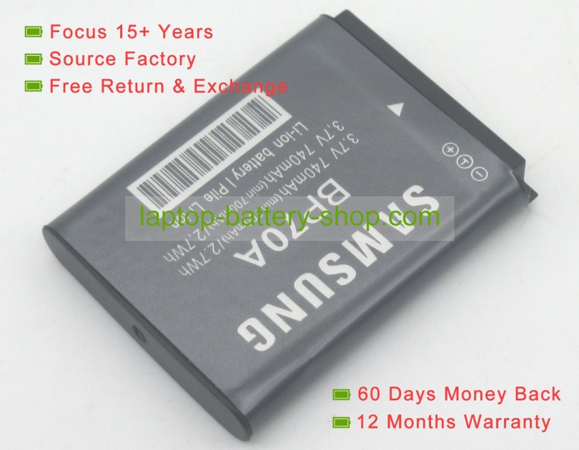 Samsung BP-70A, BP70A 3.7V 1280mAh replacement batteries - Click Image to Close