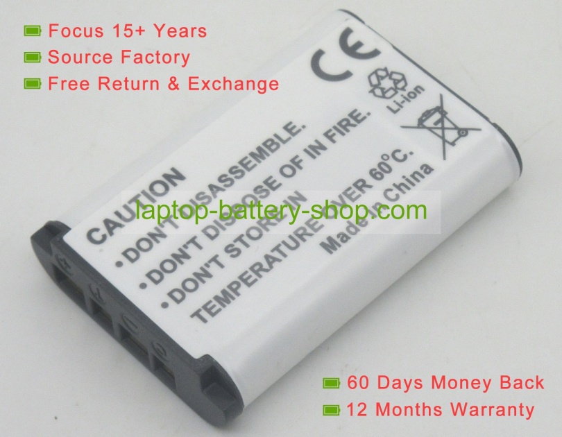 Sony NP-BX1 3.7V/3.6V 1240mAh replacement batteries - Click Image to Close