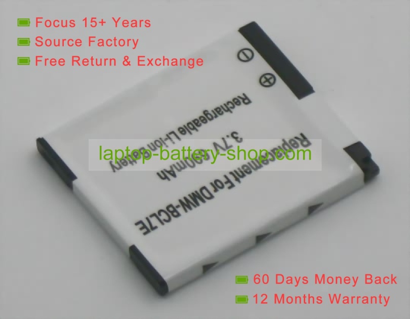 Panasonic DMW-BCL7, DMW-BCL7E 3.7V/3.6VV 690mAh replacement batteries - Click Image to Close