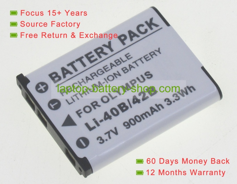 Kodak KLIC-7006, NP-45A 3.7V 900mAh replacement batteries - Click Image to Close