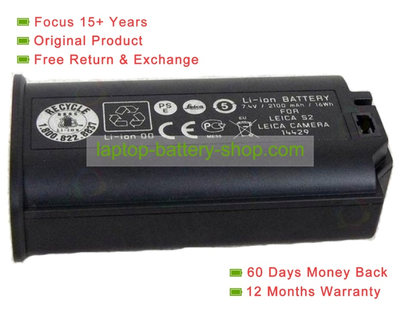 Leica 14429 7.4V 2100mAh original batteries - Click Image to Close