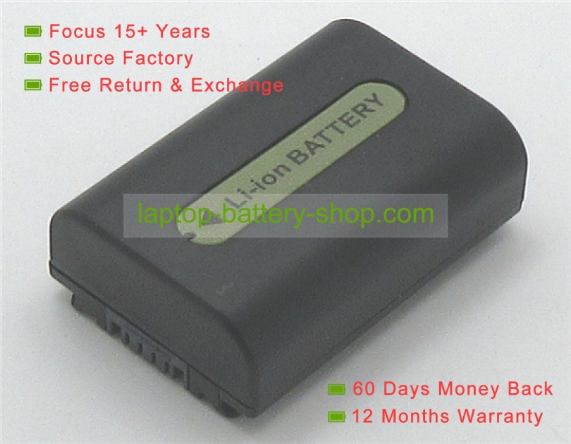 Sony FH50, NP-FP71 7.2V 800mAh replacement batteries - Click Image to Close