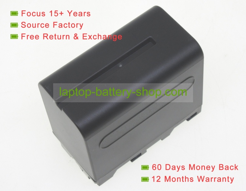 Sony NP-F950/B, NP-F930/B 7.2V 6600mAh replacement batteries - Click Image to Close