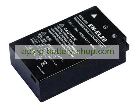 Nikon EN-EL20, EN-EL20A 7.2V 1020mAh replacement batteries - Click Image to Close