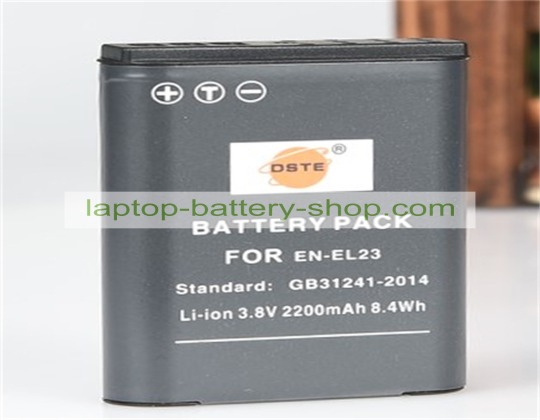 Nikon EN-EL23 3.8V 2200mAh replacement batteries - Click Image to Close
