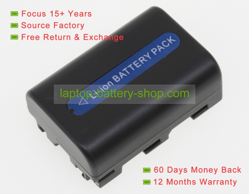 Sony NPFM50, FM55H 7.4V 1600mAh replacement batteries - Click Image to Close